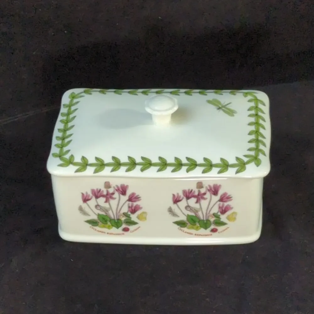 Portmeirion Botanic Garden Covered Butter Dish